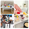 24Pcs 6 Colors Resin Coffee Cup Model Ornaments AJEW-TA0002-82-7