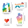 Father's Day Stainless Steel Cutting Dies Stencils DIY-WH0238-173-3