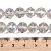 Transparent Electroplate Glass Beads Strands EGLA-N002-34C-B05-3