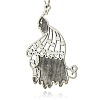 Colorful Peacock Pendant Necklace Findings ENAM-M001-15-2