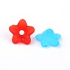 Mixed Transparent Flower Frosted Acrylic Beads X-FACR-R013-M-4