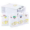 Gold Stamping Heart Packaging Handbag Holder KBAG-WH0045-05C-1