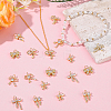 18Pcs 6 Styles Rack Plating Brass Micro Pave Clear Cubic Zirconia Pendants KK-BBC0022-51-4