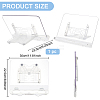 Foldable Rectangle Acrylic Desktop Display Stands ODIS-WH0038-46-2