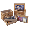 Kraft Paper Cardboard Gift Drawer Boxes LS-CON-WH0085-129C-1