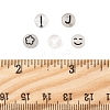 200Pcs Flat Round Acrylic Beads TACR-FS0001-53-5