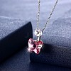 925 Sterling Silver Pendant Necklaces NJEW-BB30773-B-5