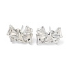 Rack Plating Brass Stud Earring EJEW-C081-31P-1