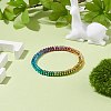 Synthetic Hematite Beaded Stretch Bracelet BJEW-JB08227-2