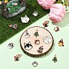 10Pcs 10 Styles Alloy Enamel Pendants ENAM-YW0006-99-4