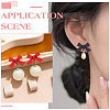 DIY Bowknot Alloy Stud Earring Finding Kits DIY-ME0002-87-5