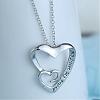 Creative Heart Engraved My Sister NJEW-N0052-098-3