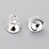 201 Stainless Steel Bead Cap Pendant Bails X-STAS-G224-24S-04-2