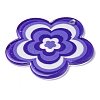 Acrylic Pendants with Glitter Powder MACR-Q160-01F-3