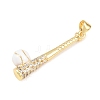 Brass Micro Pave Cubic Zirconia with Enamel Pendants LS-KK-Z145-04G-2