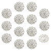 14pcs 1-Hole Alloy Shank Button FIND-FG0003-17A-1
