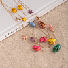 Alloy and Resin Shell 3 Layered Starfish Shell Shaped Necklaces FS-WGB8379-01-3