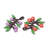 Glass Seed Beaded Pendants PALLOY-MZ01274-2