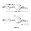 Alloy Magnetic Clasps FIND-YW0002-09P-3