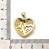 Rack Plating Brass Micro Pave Cubic Zirconia Pendants KK-L226-001G-08-3