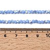 AB Color Plated Opaque Glass Beads Strands GLAA-G127-02D-4