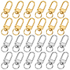 36Pcs 2 Colors Alloy Swivel Clasps PURS-CN0001-11-7