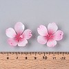 Flower Acrylic Bead Caps SACR-T017-51C-4
