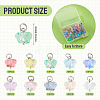 100Pcs 10 Style Transparent Acrylic Pendants PALLOY-TAC0229-4