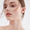 16Pcs 2 Colors 201 Stainless Steel Huggie Hoop Earrings Findings STAS-BBC0008-39C-7