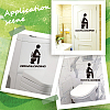 Toilet Wall Plastic Stickers AJEW-WH20023-04-5