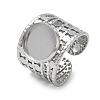 304 Stainless Steel Cuff Ring Components SA-CBA37BC-15C-P-1