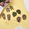 Biyun DIY Monstera Leaf Dangle Earring Making Kits DIY-BY0001-38-5