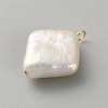 Natural Baroque Keshi Pearl Pendants KK-CJC0025-001G-08-2