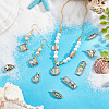   12Pcs 6 Styles Natural Paua Shell Pendants KK-PH0010-01-5