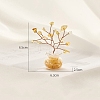 Natural Yellow Quartz Chips Tree Decorations PW-WG14985-03-1