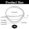 Iron Crystal Rhinestone Multi-Strand Twisted Chain Waist Chains for Women AJEW-WH20067-043P-2