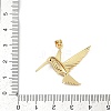 Brass Micro Pave Cubic Zirconia Pendants KK-U058-26G-3