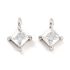 Brass with Cubic Zirconia Pendants KK-P271-41P-B-1