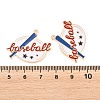 Sport Alloy Enamel Pendants ENAM-C035-01H-3