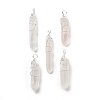 Natural Quartz Crystal Big Pointed Pendants G-P253-01S-01-2