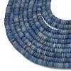 Frosted Natural Blue Aventurine Beads Strands G-K389-C11-01-3