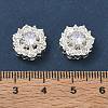 Brass Micro Pave Cubic Zirconia Beads CU-CBA3F77-04S-01-3