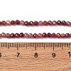 Natural Red Tourmaline Beads Strands G-A021-01D-01-3