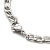 304 Stainless Steel Enamel Pendant Necklaces for Women Men NJEW-G123-08P-4