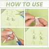 180Pcs 3 Colors Brass Flat Head Pins KK-ME0002-83-3