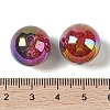 UV Plating Opaque Crackle Two-tone Acrylic Beads X1-MACR-C032-01B-3