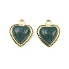Natural Moss Agate Pendants GG-CBA110A-01G-1