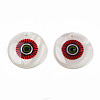 Printed Freshwater Shell Charms SHEL-T009-20D-4