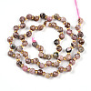 Natural Rhodonite Beads Strands G-T141-52-2