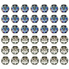 60Pcs 2 Colors Electroplate Glass Beads EGLA-TADJ0001-19A-2